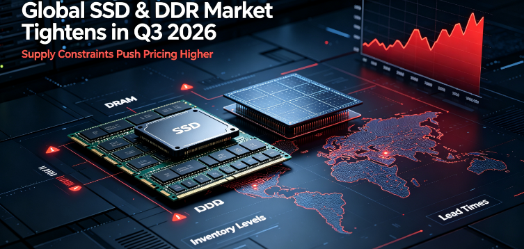 Мировые цены на SSD и DDR выросли в третьем квартале 2026 года на фоне ограниченного предложения, вызванного искусственным интеллектом; GUDGA поддерживает стабильные поставки для глобальных B2B-партнеров